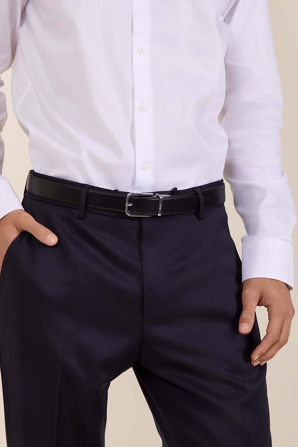 תמונת כל הלוק של חגורת עור